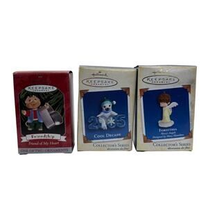 Hallmark Keepsake Ornament Lot Friendship Cool Decade 2000 Forsythia Christmas